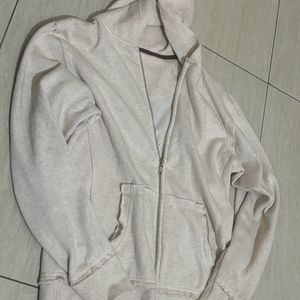 Beige Zipper Jacket