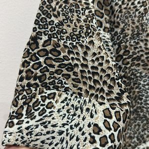 Tiger Print Mid-Length Dress