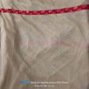 Real Mirror Work Saree With Steel