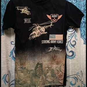 Half Army Type Tshirt