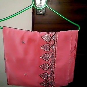 Pink Chanderi Silk New Saree