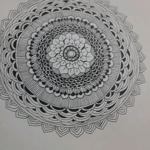 Sunflower Mandala Art