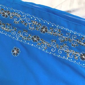 Sky Blue Saree