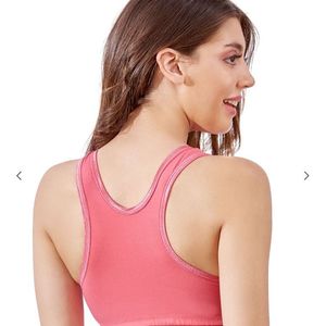 AJIO Hot Pink Sports Bra