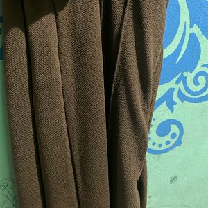 women kotty brown straight pant