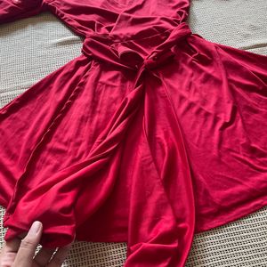 Red Wrap Dress