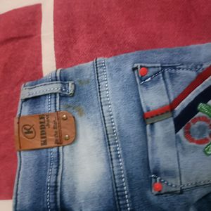 Combo Of Top And Denim Jeans For 4-5 Years Old Gir