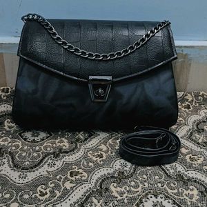 New Versatile Handbag & Slingbag Black