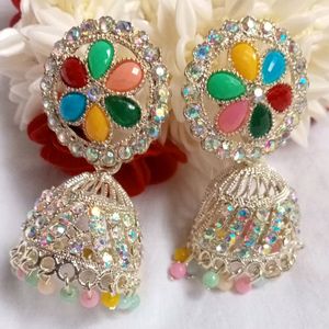 Colourful Jhumka Earrings For Women And Girls