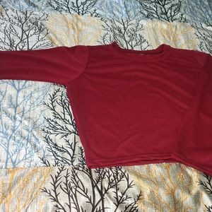 Crop top full sleeves fabric cotton villain