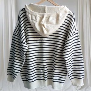 Striped Hooded Sweater