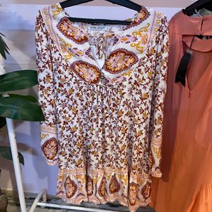 Branded Floral Dress