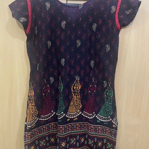 Short Kurta with Folk Prints