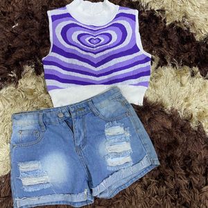 Heart Purple Crop