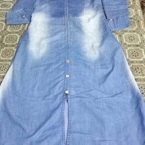 Denim Long Kurti