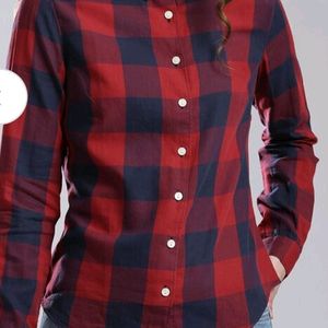 Levis Red n Navy Blue Casual Shirt