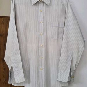 Leo Chevalier light blue striped shirt