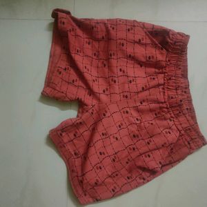 Three cotton blend shorts