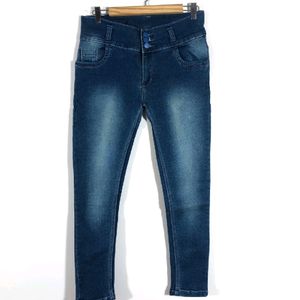 Blue Skinny Fit Jeans(Women's)