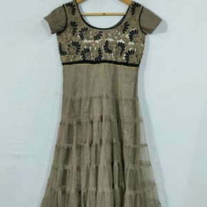 Grey Embroidered Kurti (Woman)