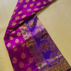 Delicate Touch of Madhubani Cotton Silk Saree