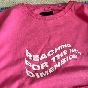 Unisex Pink Sweatshirt In Brand New Condition