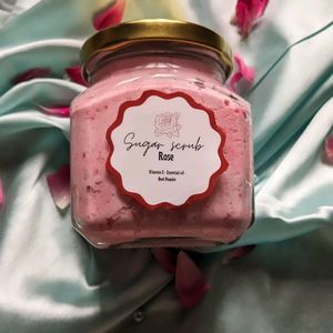 Rose Whipped Sugar Soap Body Scrub