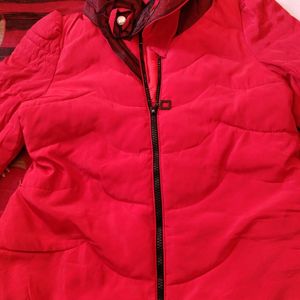 Red Beutiful Jacket With Designer Neck