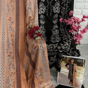 SET OF 6 Pakistani Suit With Cotton Dupatta