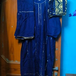 Beautiful Party Wear Kurti,Pant, Dupatta Set