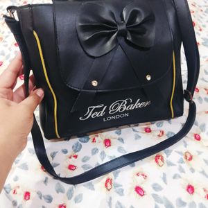 Fancy Black Leather Bag