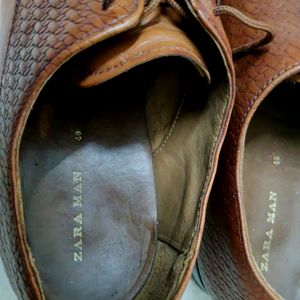 Zara Man-Genuine Leather Ceremony Shoes