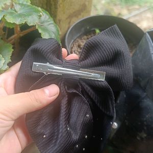 Black Long Prealed Bow