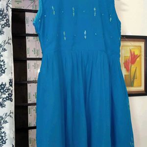 Women's Blue Dress(Top is padded)