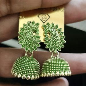 Peacock 🦚 Design Jhumka