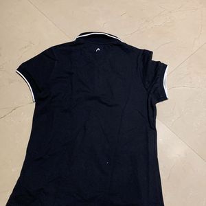 Fixed Price Collared Black T Shirt