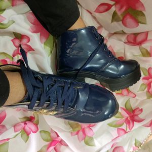 Stylish Navy Blue Boots