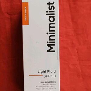 Minimalist Spf 50 Face Sunscreen