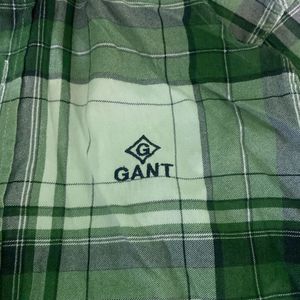 A Green& White Colur Shirt Brand Of GANT