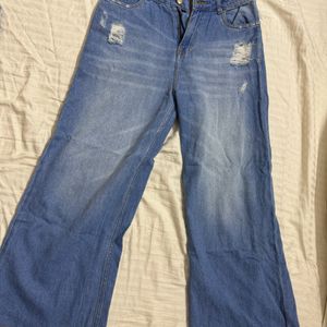 Wide Legged Denim Jeans