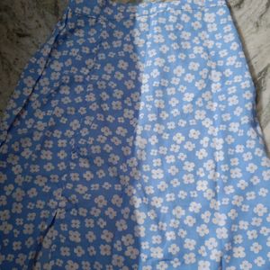 Blue Pencil Skirt