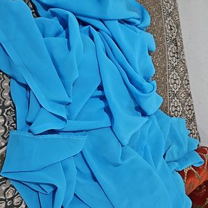 Sky Colour Saree