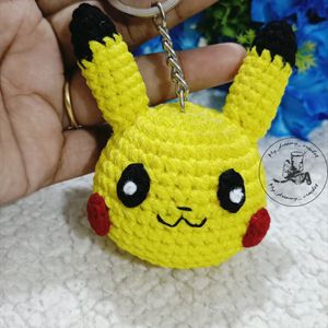 Amigurumi Pikkachu Keychain