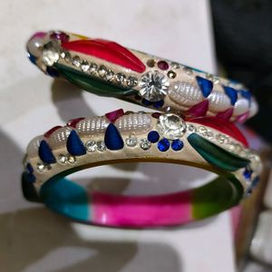 Multicolour Solid Bangles