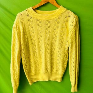 Light Yellow Wool Sweater