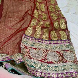 Beatiful Bridal Saree With Blouse