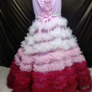 Designer Ruffle Gown