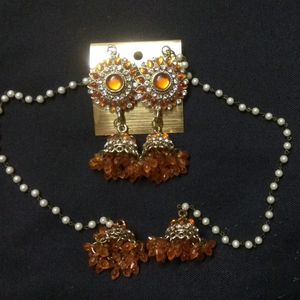 Big Jhumkas With Latkan