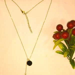 Gold Plated Chain with Dual Pendant