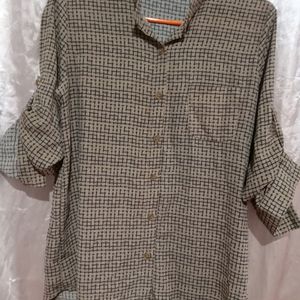 Brown Check Tops